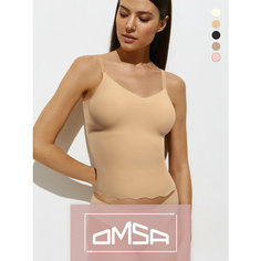 Майка Omsa, 1 шт., размер 48 (L), бежевый