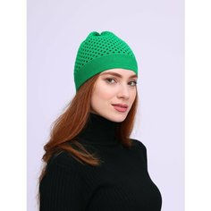 Шапка MI ROPA Шапка "Кроше" вязаная сетка, размер 50/56, зеленый