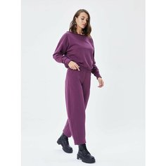 Брюки багги HIGH TEMP, размер 38/40, фиолетовый, бордовый