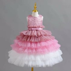 Платье, размер 130, розовый Max Garment