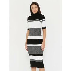 Платье Lesnikova Design, размер 46/48, черный, белый, серый
