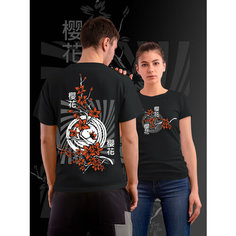 Футболка Just4you, размер 2XL, серый, красный, коричневый, черный