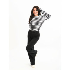 Лонгслив Вавилон, размер 48, , черный, белый Vavilon