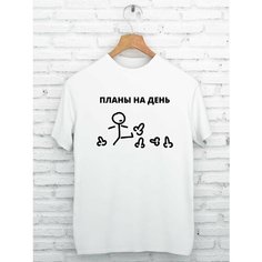 Футболка GISTON, размер 44/46, белый