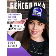 Бейсболка LOONEY TUNES бейсболка мужская женская летняя брендовая, размер 56-58, black/blue Ganalyly