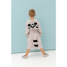 Халат Fluffy Bunny, размер 92-98, серый