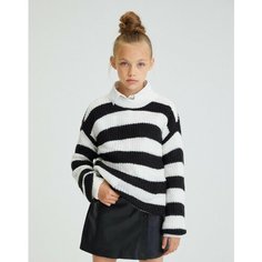 Свитер Gloria Jeans, размер 14+/170-176, черный, белый