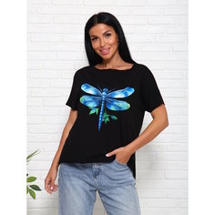 Футболка Crazy bear, размер 56-58, черный