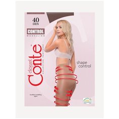 Колготки Conte elegant CONTROL 40, р. 3, mocca, 40 den, размер 3, коричневый