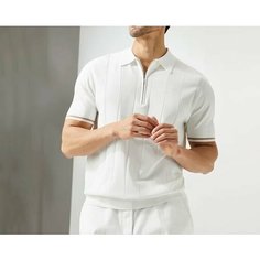 Поло, 1 шт., размер L, белый Fashion