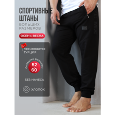 Брюки спортивные ING DROP Спортивные штаны 52 размера, размер 2XL, черный