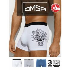 Трусы Omsa, комплект из 3 шт., размер 46(M), мультиколор