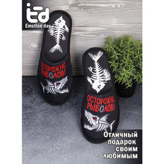 Тапочки Emotion Day, размер 44-45, черный