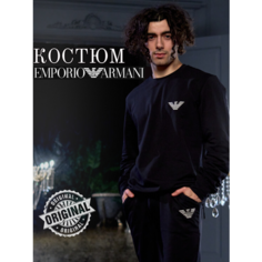 Костюм спортивный EMPORIO ARMANI, размер M, черный