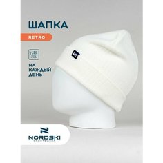 Шапка бини Nordski, размер универсальный, белый