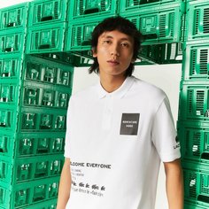 Поло LACOSTE, размер TL, белый