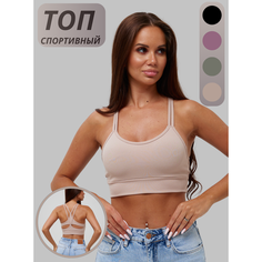 Топ Kota, 1 шт., размер S/M, капучино