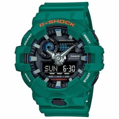 Наручные часы CASIO, черный, зеленый