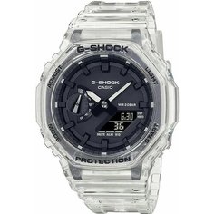 Наручные часы CASIO, бесцветный, серый, белый, черный