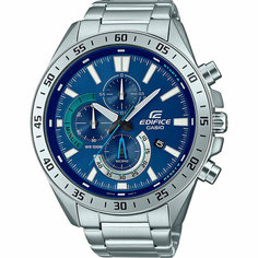 Наручные часы CASIO, серебряный, синий