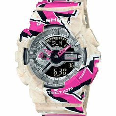Наручные часы CASIO, серый, бежевый, черный, розовый