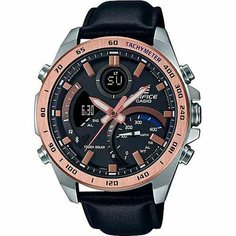 Наручные часы CASIO, коричневый, серебряный, черный