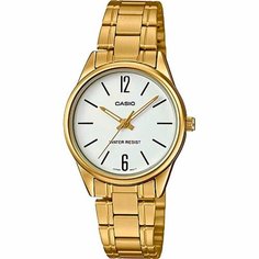 Наручные часы CASIO, золотой, белый