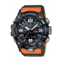 Наручные часы CASIO, серый, оранжевый, черный