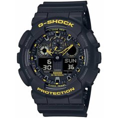 Наручные часы CASIO, черный, желтый