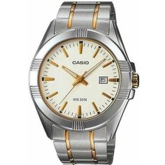 Наручные часы CASIO, золотой, серебряный, белый