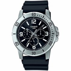 Наручные часы CASIO, белый, черный, серебряный