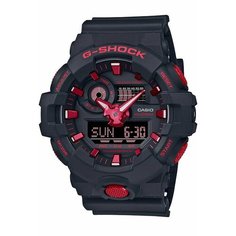 Наручные часы CASIO, черный, красный