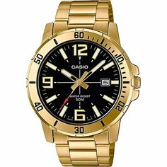 Наручные часы CASIO, золотой, черный