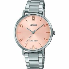 Наручные часы CASIO, розовый, серебряный