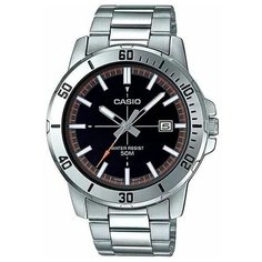 Наручные часы CASIO, черный, серебряный