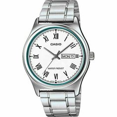Наручные часы CASIO, белый, серебряный