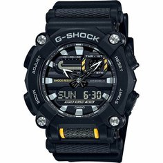 Наручные часы CASIO, черный, желтый, серый