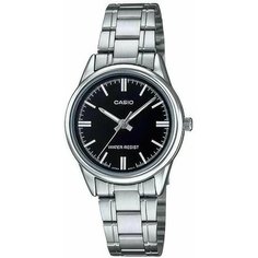 Наручные часы CASIO, черный, серебряный