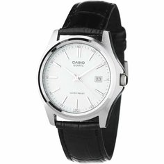 Наручные часы CASIO, белый, серебряный, черный