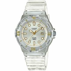 Наручные часы CASIO, серый, золотой, белый, бесцветный
