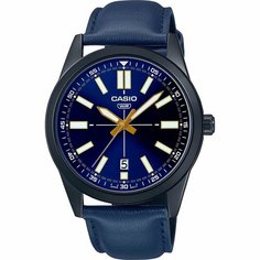 Наручные часы CASIO, черный, белый, синий, золотой