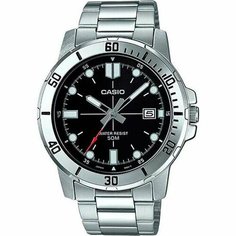Наручные часы CASIO, серебряный, черный