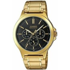 Наручные часы CASIO, черный, золотой