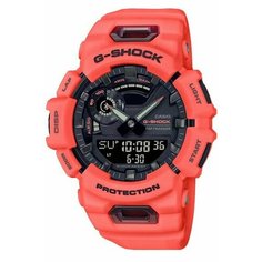 Наручные часы CASIO, черный, оранжевый