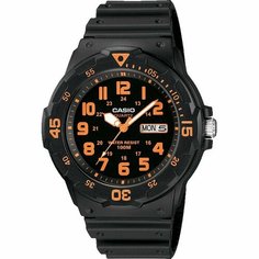 Наручные часы CASIO, оранжевый, черный