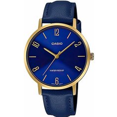Наручные часы CASIO, золотой, синий