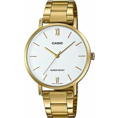 Наручные часы CASIO, золотой, белый