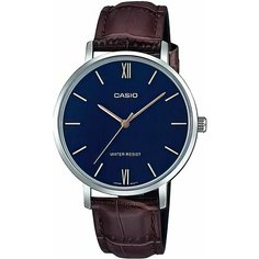 Наручные часы CASIO, коричневый, серый, синий