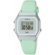 Наручные часы CASIO, серый, зеленый