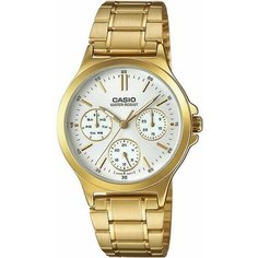 Наручные часы CASIO, белый, золотой